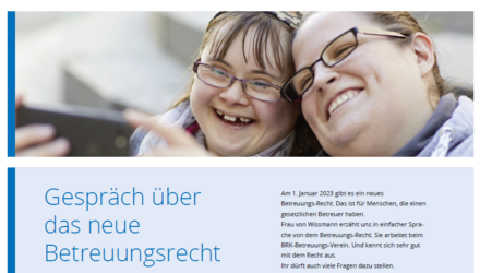 Gespräch zum neuen Betreuungsrecht in einfacher Sprache